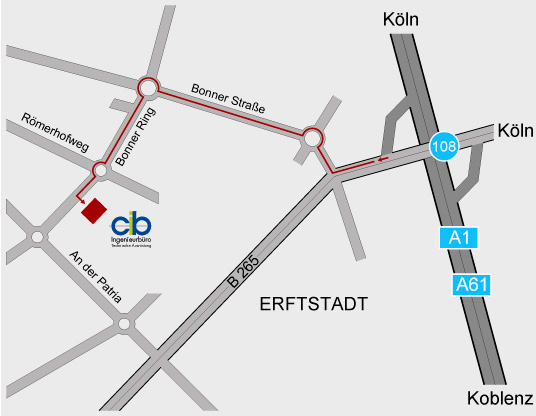 Anfahrtskarte